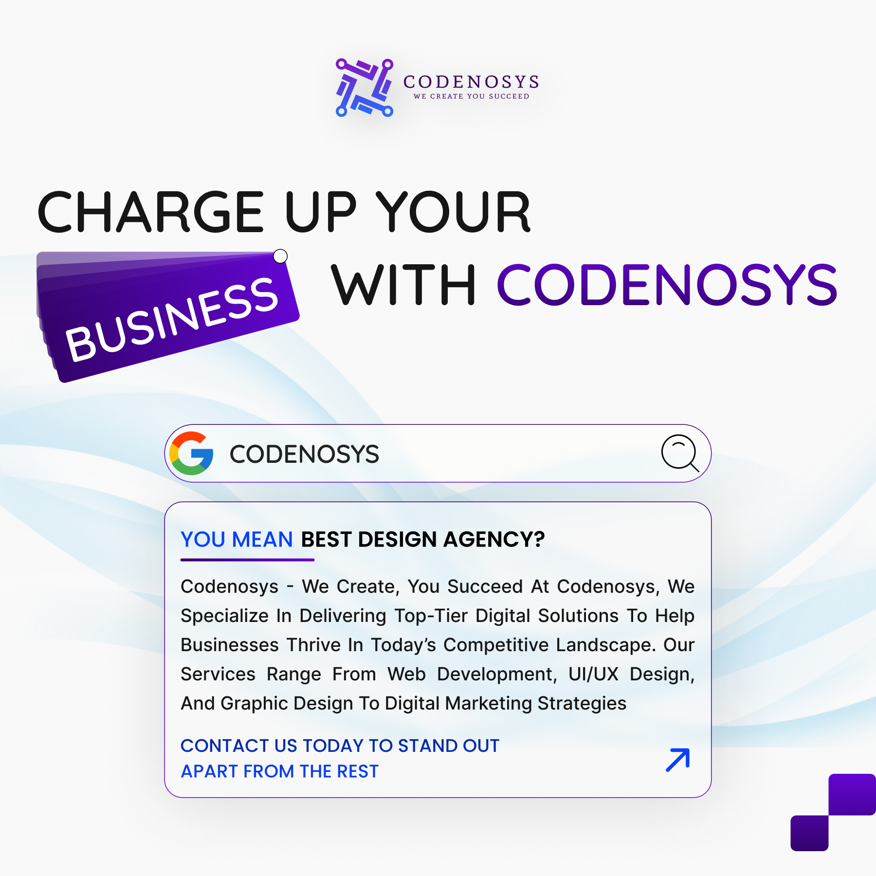 Creative Social Media Post Design for codenosys